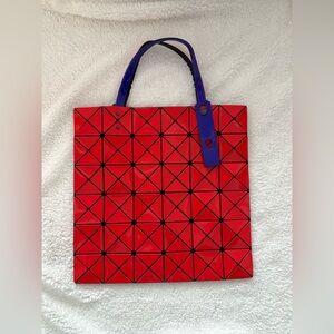 Issey Miyake red/purple BAOBAO bag